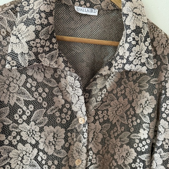 Vintage Floral Mesh Blouse - Picture 6 of 10